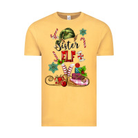 Vintage Mustard sister elf Vintage Tee - MaliasSmallBusiness