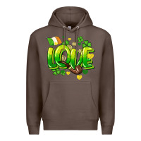 Coffee Love St. Patrick's Day Premium Hoodie - HowdyJamesFarm