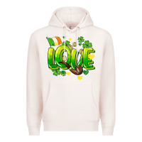Pale Pink Love St. Patrick's Day Premium Hoodie - HowdyJamesFarm