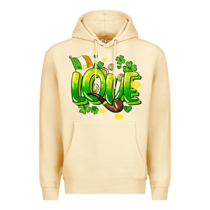 Love St. Patrick's Day Premium Hoodie by HowdyJamesFarm | Teevron