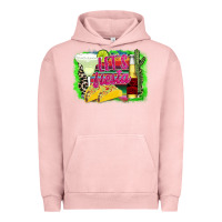Pigment Salmon Lets Fiesta Urban Hoodie - CowhideDigitalArt