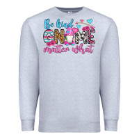 Heather Grey be kind gnome matter what Premium Sweatshirt - OliviaCreatesArt