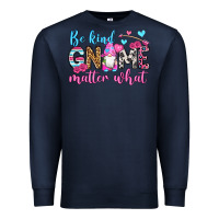Navy be kind gnome matter what Premium Sweatshirt - OliviaCreatesArt