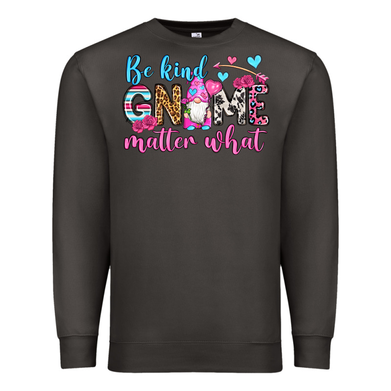 Be Kind Gnome Matter What Premium Sweatshirt by OliviaCreatesArt | Teevron