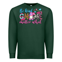 Sports Green be kind gnome matter what Premium Sweatshirt - OliviaCreatesArt