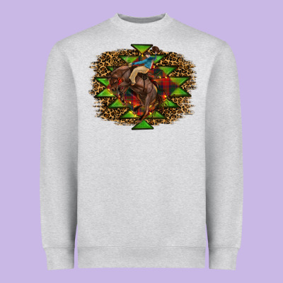 Christmas Rodeo Heavyweight Sweatshirt Designed By Ranaportraitstore