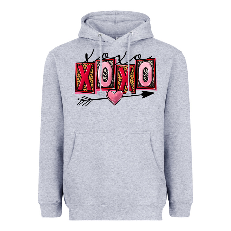 Xoxo Love Valentine's Day Heavyweight Hoodie by FaDigitalArtStudio | Teevron