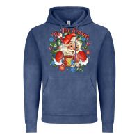 Vintage Denim mexican santa Vintage Hoodie - MaliasSmallBusiness
