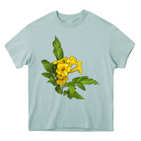 Arona yellow elder flower Heavy Core Tee - LillyAllenDesigns