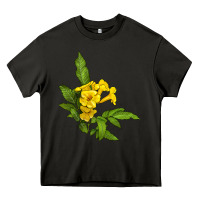 Asphalt yellow elder flower Heavy Core Tee - LillyAllenDesigns