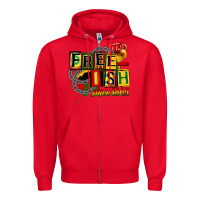 Red free ish since 1865 Zipper Hoodie - CowGirlArtShop