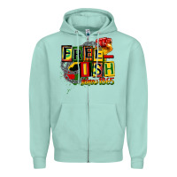 Seafoam free ish since 1865 Zipper Hoodie - CowGirlArtShop