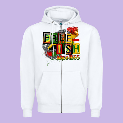 Free Ish Since 1865 Zipper Hoodie Designed By Cowgirlartshop