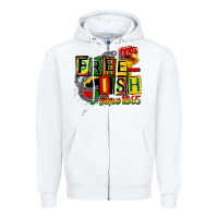 White free ish since 1865 Zipper Hoodie - CowGirlArtShop