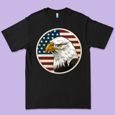 American Bald Eagle Premium Tee Designed By Jasminsmagicworld