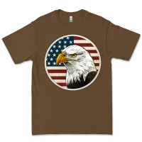 Cacao American Bald Eagle Premium Tee - Jasminsmagicworld
