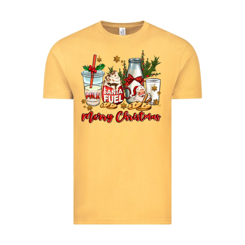 Santa Fuel Merry Christmas Vintage Tee by MaliasSmallBusiness | Teevron