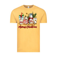 Vintage Mustard santa fuel merry christmas Vintage Tee - MaliasSmallBusiness