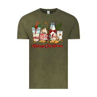 Vintage Olive santa fuel merry christmas Vintage Tee - MaliasSmallBusiness