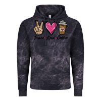 Cloud Black peace love coffee Vintage Hoodie - Jasminsmagicworld