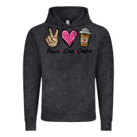 Vintage Black peace love coffee Vintage Hoodie - Jasminsmagicworld
