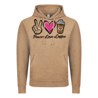 Peace Love Coffee Vintage Hoodie | Teevron