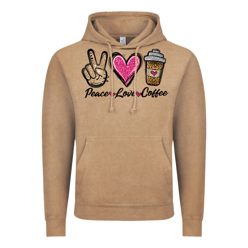 Peace Love Coffee Vintage Hoodie by Jasminsmagicworld | Teevron