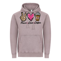 Vintage Zinc peace love coffee Vintage Hoodie - Jasminsmagicworld