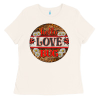 Bone hello love bug ladybug ornament Ladies Tee - BarkalooDesign
