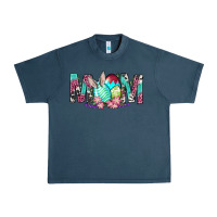 Midnight Navy Western Mom With Easter Urban Heavy Tee - BundleAndBundleShop