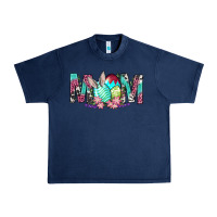 Navy Western Mom With Easter Urban Heavy Tee - BundleAndBundleShop
