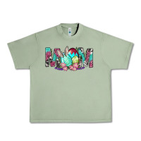 Oil Green Western Mom With Easter Urban Heavy Tee - BundleAndBundleShop