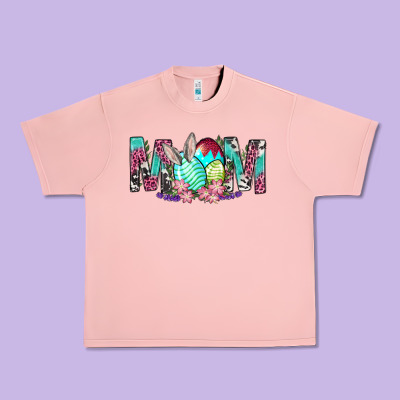 Western Mom With Easter Urban Heavy Tee Designed By Bundleandbundleshop