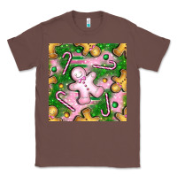 Chestnut christmas smile gingerbread cookie seamless pattern bbs Classic Tee - BundleAndBundleShop
