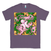 Lavender christmas smile gingerbread cookie seamless pattern bbs Classic Tee - BundleAndBundleShop