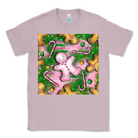 Lilac christmas smile gingerbread cookie seamless pattern bbs Classic Tee - BundleAndBundleShop