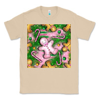 Mushroom christmas smile gingerbread cookie seamless pattern bbs Classic Tee - BundleAndBundleShop