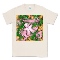 Natural christmas smile gingerbread cookie seamless pattern bbs Classic Tee - BundleAndBundleShop