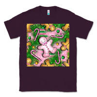 Plum christmas smile gingerbread cookie seamless pattern bbs Classic Tee - BundleAndBundleShop