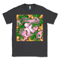 Smoke christmas smile gingerbread cookie seamless pattern bbs Classic Tee - BundleAndBundleShop