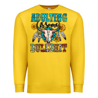 Lemon adulting is some bullshit Premium Sweatshirt - OliviaCreatesArt