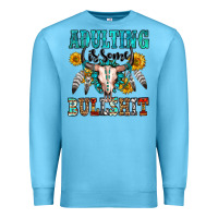 Ocean Blue adulting is some bullshit Premium Sweatshirt - OliviaCreatesArt