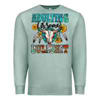 Seafoam adulting is some bullshit Premium Sweatshirt - OliviaCreatesArt