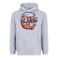 Heather Grey Leave me alone anti Valentine's Day Heavyweight Hoodie - FaDigitalArtStudio