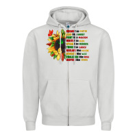 Dove Grey dream like martin juneteenth Zipper Hoodie - CowGirlArtShop