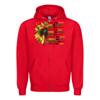 Red dream like martin juneteenth Zipper Hoodie - CowGirlArtShop
