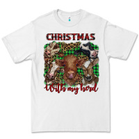 Christmas With My Herd Cows Premium Tee | Teevron