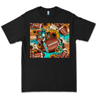 Black football cactus sunflower Premium Tee - JahusDesignShop