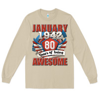 Mushroom january 1942 80 years of being awesome Long Sleeve Tee - Jasminsmagicworld