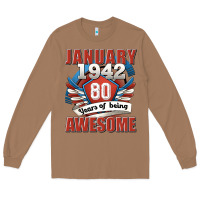 Toasted Coconut january 1942 80 years of being awesome Long Sleeve Tee - Jasminsmagicworld